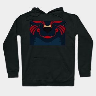 Dark Kitsune Face Hoodie